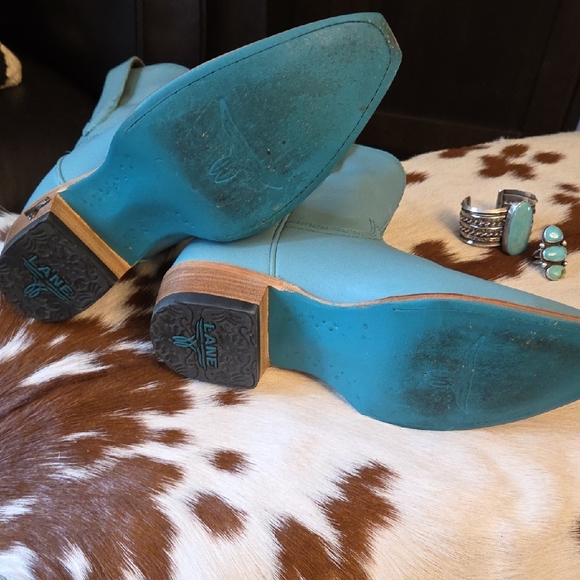 Turquoise Ankle Booties 😍 - Picture 7 of 10
